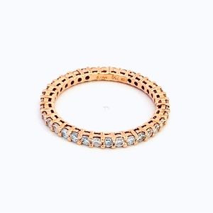 18k Rose Gold Diamond Eternity Band